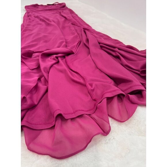 New AFTER SIX Size 2-R SCOOP NECK CONVERTIBLE TIE-STRAP MAXI DRESS W/FRONT SLIT - Picture 9 of 13